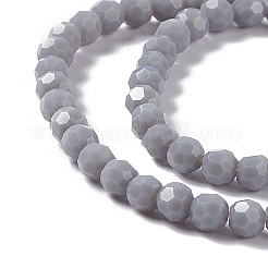 Faceted(32 Facets) Glass Beads Strands&nbsp;EGLA-J042-36A-03