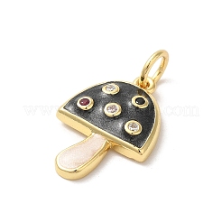 Rack Plating Brass Cubic Zirconia Pendants&nbsp;KK-Z056-31G