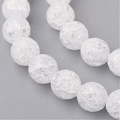 Synthetic Crackle Quartz Beads Strands&nbsp;G-SF8MM-44