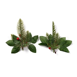 プラスチック製の人工冬のクリスマスシミュレーション松ピックの装飾  クリスマスの花輪の休日の花輪の飾りのために  グリーン  150.5mm&nbsp;DIY-P018-A01
