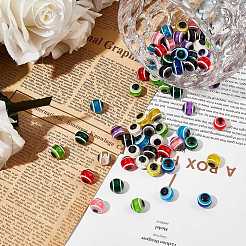 Round Evil Eye Resin Beads&nbsp;RESI-GA0001-03B
