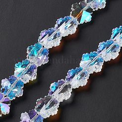 Faceted Glass Beads Strands&nbsp;EGLA-E030-01A