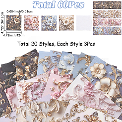 4Bags 4 Colors Flower Scrapbook Paper Kits&nbsp;DIY-SP0005-53