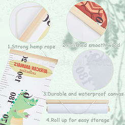 Aniaml Pattern Removable Height Chart for Kids&nbsp;AJEW-WH0165-70B