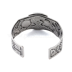 Constellation Alloy Open Cuff Bangles for Women Men&nbsp;BJEW-C064-01AS-03