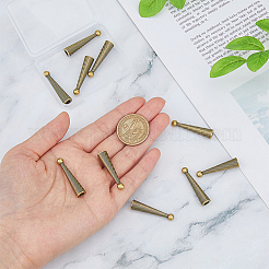 10Pcs Alloy Cord Ends&nbsp;FIND-FH0009-40AB