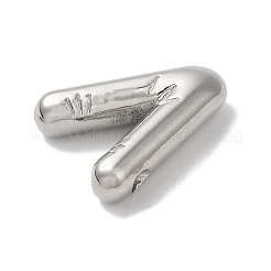 変色しない304ステンレススチールペンダント  レターチャーム  V字  19x16x5mm  穴：2mm&nbsp;STAS-Z063-01P-V