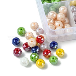 160Pcs 8 Colors Electroplate Opaque Glass Beads Strands&nbsp;GLAA-FS0001-74