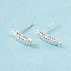 Brass Stud Earring Findings&nbsp;KK-A172-33S