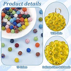 78pcs 13 colors Polymer Clay Rhinestone Charms&nbsp;RB-PH0001-48