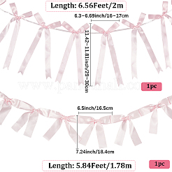 2 Styles Cloth Bowknot Banners&nbsp;AJEW-SP0002-70B