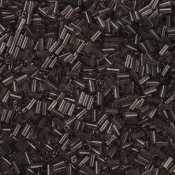 透明なガラスラッパビーズ  丸い穴  グレー  3~8x2mm  穴：0.7mm  約450g /ポンド&nbsp;SEED-N005-001-C04