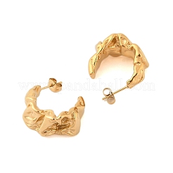 Ion Plating(IP) 304 Stainless Steel Stud Earrings for Women&nbsp;EJEW-N055-18G