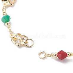 Butterfly Glass Seed Beaded Link Bracelet Making&nbsp;AJEW-JB01150-31