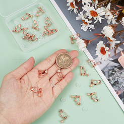 24Pcs Brass Screw On Clip-on Earring Findings&nbsp;KK-SP0001-20RG