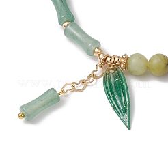 Natural Green Aventurine Beads Charm Bracelets&nbsp;BJEW-TA00616