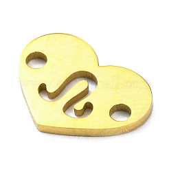12Pcs 12 Styles Ion Plating(IP) 304 Stainless Steel Hollow Connector Charms&nbsp;STAS-H180-02G