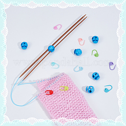 30Pcs Eco-Friendly ABS Plastic Knitting Crochet Locking Stitch Markers Holder&nbsp;IFIN-SC0001-96F