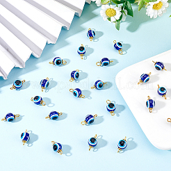 200Pcs Evil Eye Resin Beads Connector Charms&nbsp;RESI-HY0001-05