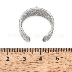 Elephant 304 Stainless Steel Finger Rings Components&nbsp;SA-CBA45D5-23P