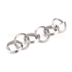 変色しない304ステンレススチール製クイックリンクコネクター  丸いリング  ステンレス鋼色  2.5x12x1.5mm  内径：8mm&nbsp;STAS-Z033-11P