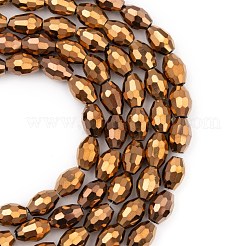 Electroplate Glass Beads&nbsp;GC881Y-4