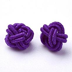 Polyester Weave Beads&nbsp;WOVE-N002-40