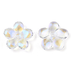 Electroplate Transparent Glass Beads&nbsp;GLAA-T030-01-D01