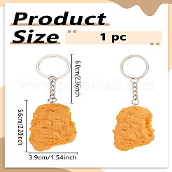 1Pc PVC Simulated Food Keychain&nbsp;KEYC-LP0001-29