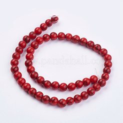 Imitation Synthetic Turquoise Bead Strands&nbsp;G-F434-8mm-01