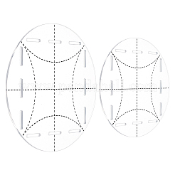 2Pcs 2 Style Acrylic Quilting Rulers&nbsp;DIY-AR0002-54