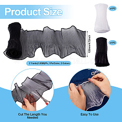 2Pcs 2 Color Nylon Pleated Lace Trim&nbsp;OCOR-TA0002-75