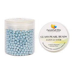 Pearlized Eco-Friendly Dyed Glass Pearl Round Bead&nbsp;HY-PH0002-17-B