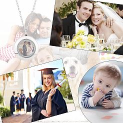 DIY Memory Locket Pendant Necklace Making Kit&nbsp;DIY-UN0003-51