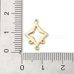 合金シャンデリアコネクターパーツ  ゴールドカラー  スター  16x12x1mm  穴：1mm&nbsp;KK-H450-02F-G-1