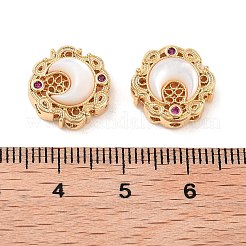 Brass Micro Pave Cubic Zirconia Charms&nbsp;KK-B102-25G