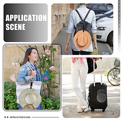 Polyester Plastic Braided Band Hat Clips&nbsp;DIY-WH0899-316