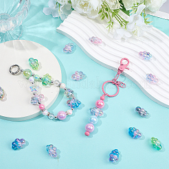 30Pcs Transparent Acrylic European Beads&nbsp;OACR-SC0002-72