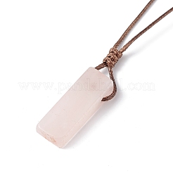 女性用ワックスコード付き天然混合宝石ナゲットペンダントネックレス  33.86~38.98インチ（86~99cm）&nbsp;NJEW-F306-01