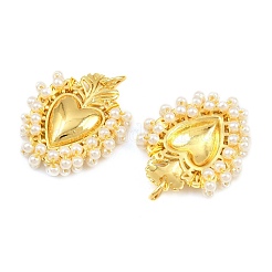 Alloy & Glass Seed Beaded Pendants&nbsp;GL-CBA96FD-01G-07
