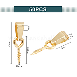 50Pcs 304 Stainless Steel Screw Eye Peg Bails&nbsp;STAS-UN0052-87A