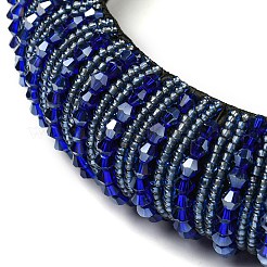 Bling Bling Glass Beaded Hairband&nbsp;OHAR-PW0007-26D