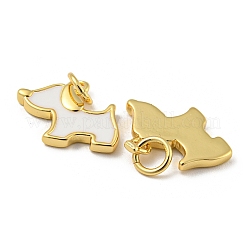 Brass Enamel Charms&nbsp;KK-E093-01G-01