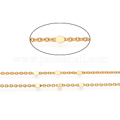 Brass Flat Round Link Chains&nbsp;CHC-TAC0009-03G