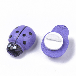 Spray Painted Maple Wood Cabochons&nbsp;WOOD-E018-11A-M