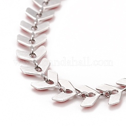 Enamel Wheat Link Chains Bracelet&nbsp;BJEW-P271-02P-05