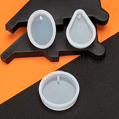 30Pcs 3 Style DIY Silicone Pendant Molds&nbsp;DIY-LS0003-16