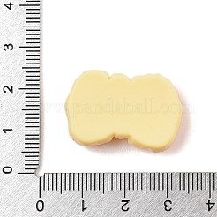 オペーク樹脂カボション  模造パン  弓  18.5x27.5x8.5mm&nbsp;CRES-Q005-02D
