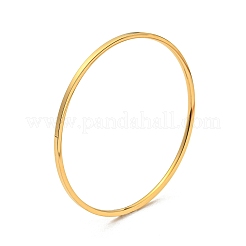 304ステンレススチール研磨プレーンバングルキット3個  ミックスカラー  0.2cm  内径：2-3/8インチ（6cm）&nbsp;BJEW-G695-02B