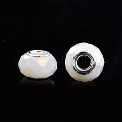 Imitation Jade Glass European Beads&nbsp;GPDL-N004-B14mm-A01